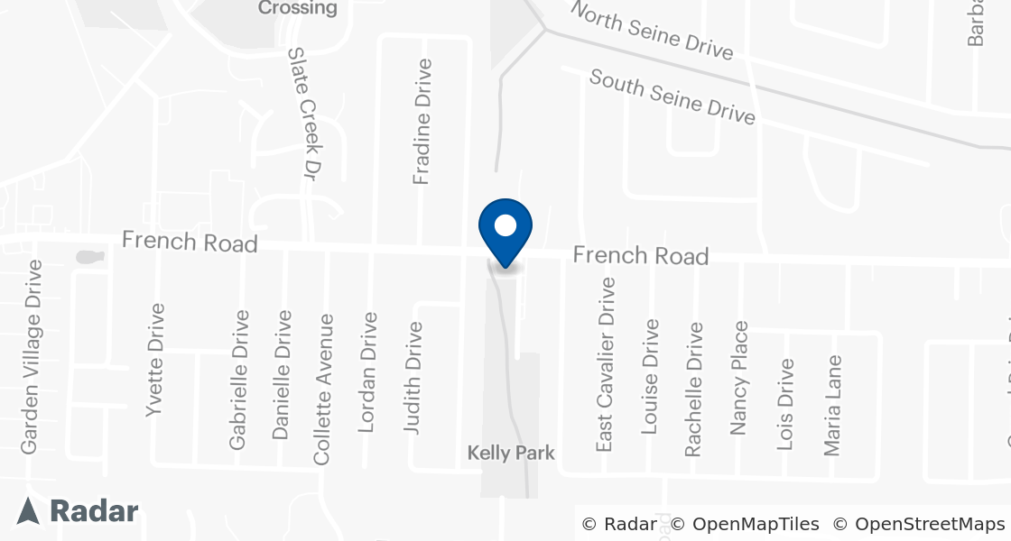 Map of Dairy Queen Location:: 465 French Rd, Cheektowaga, NY, 14227-3440